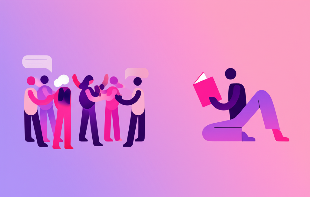 外向与内向插画