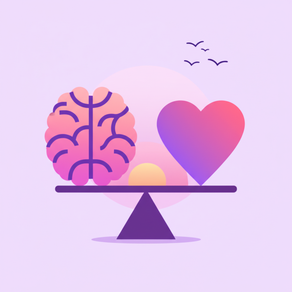 思考与情感插画